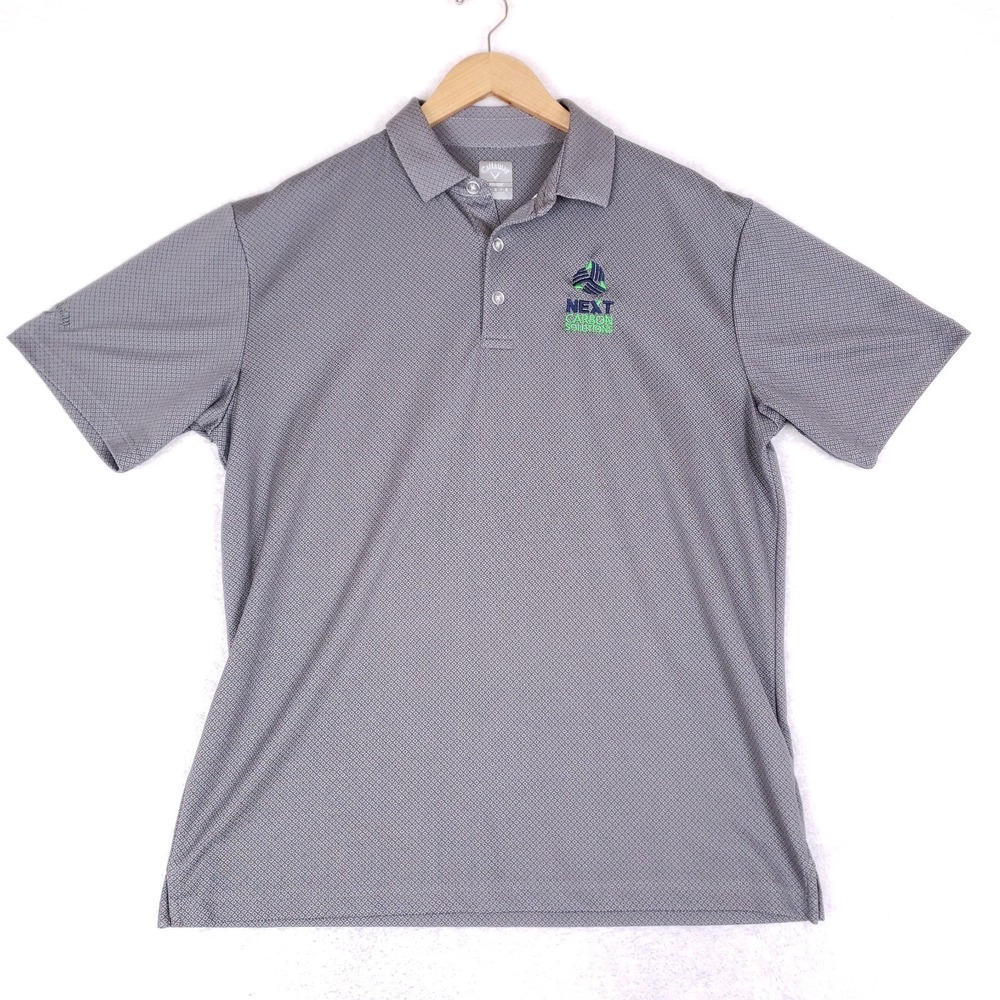 Callaway Next Carbon Solutions Golf Polo Large Gray